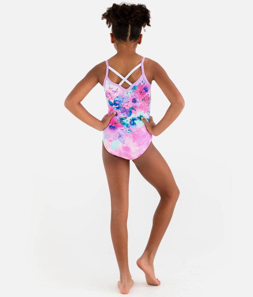 Camisole Gymnastics Leotard, Watercolor Print - FAIRYTOPIA