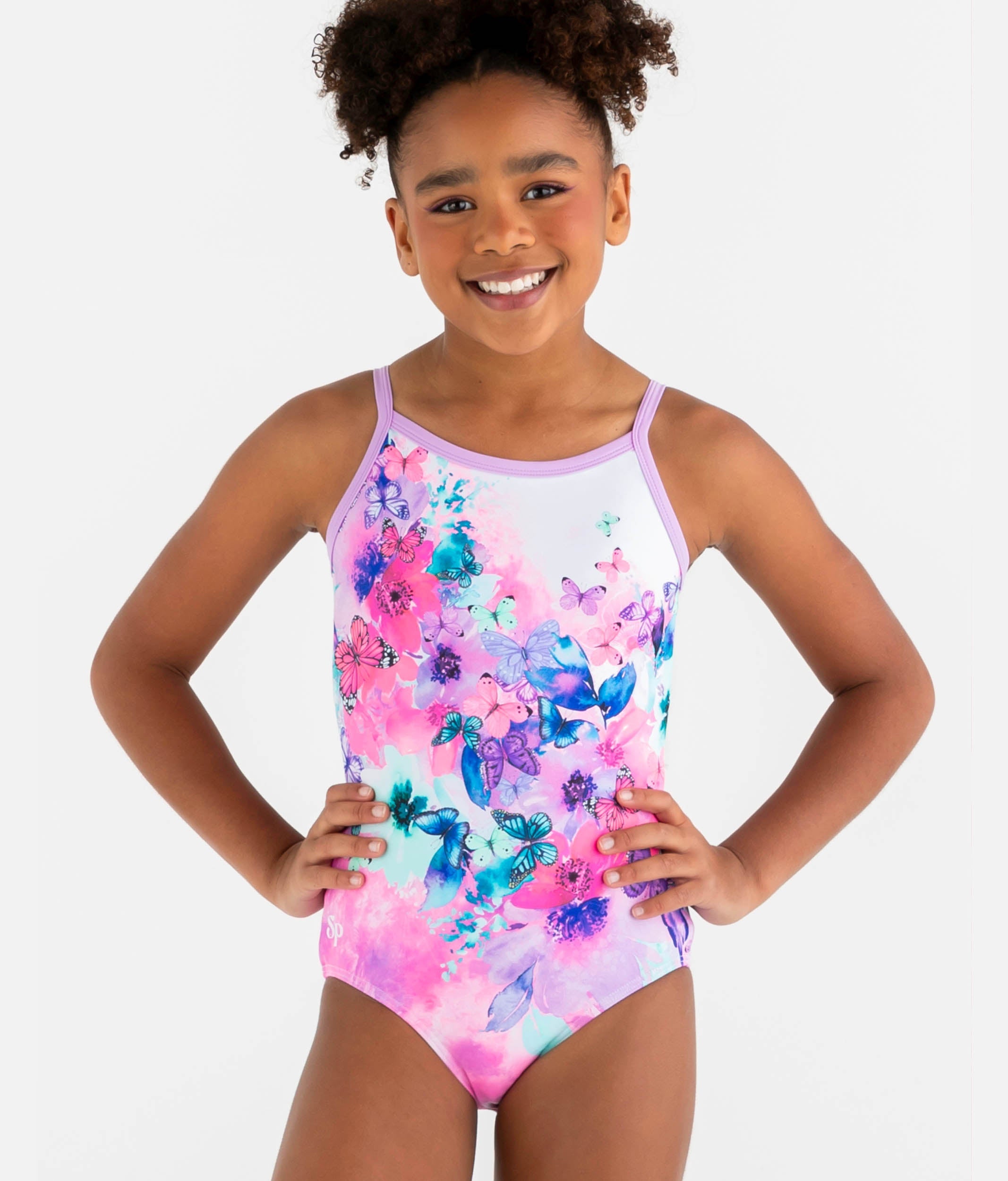 Camisole Gymnastics Leotard, Watercolor Print - FAIRYTOPIA