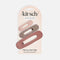 Flat Lay Claw Clip Set • 3pc Comfortable Hair Clips for Everyday Styling