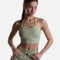 FLEXY CROP TOP in Pistachio - Perfect for Yoga, Dance, and Beyond