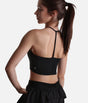 Flexy Crop Top in Black – T-Back Design for Freedom of Movement