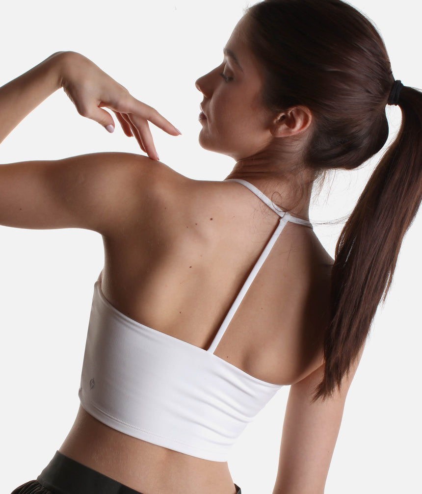 Flexy Crop Top in Cream – Elevate Your Activewear