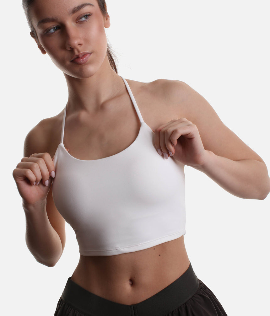 Flexy Crop Top in Cream – Elevate Your Activewear