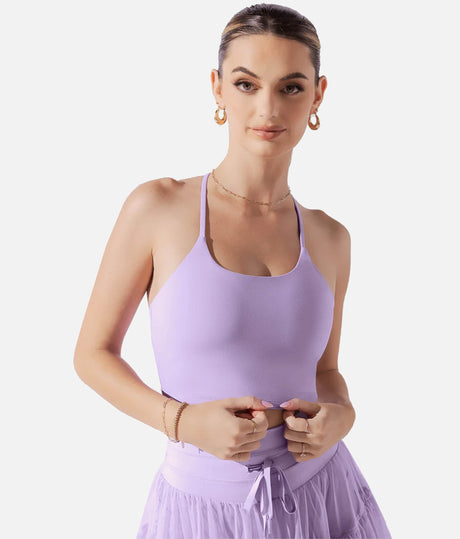 Flexy Crop Top in Lavender - Made to Move, Designed to Shine