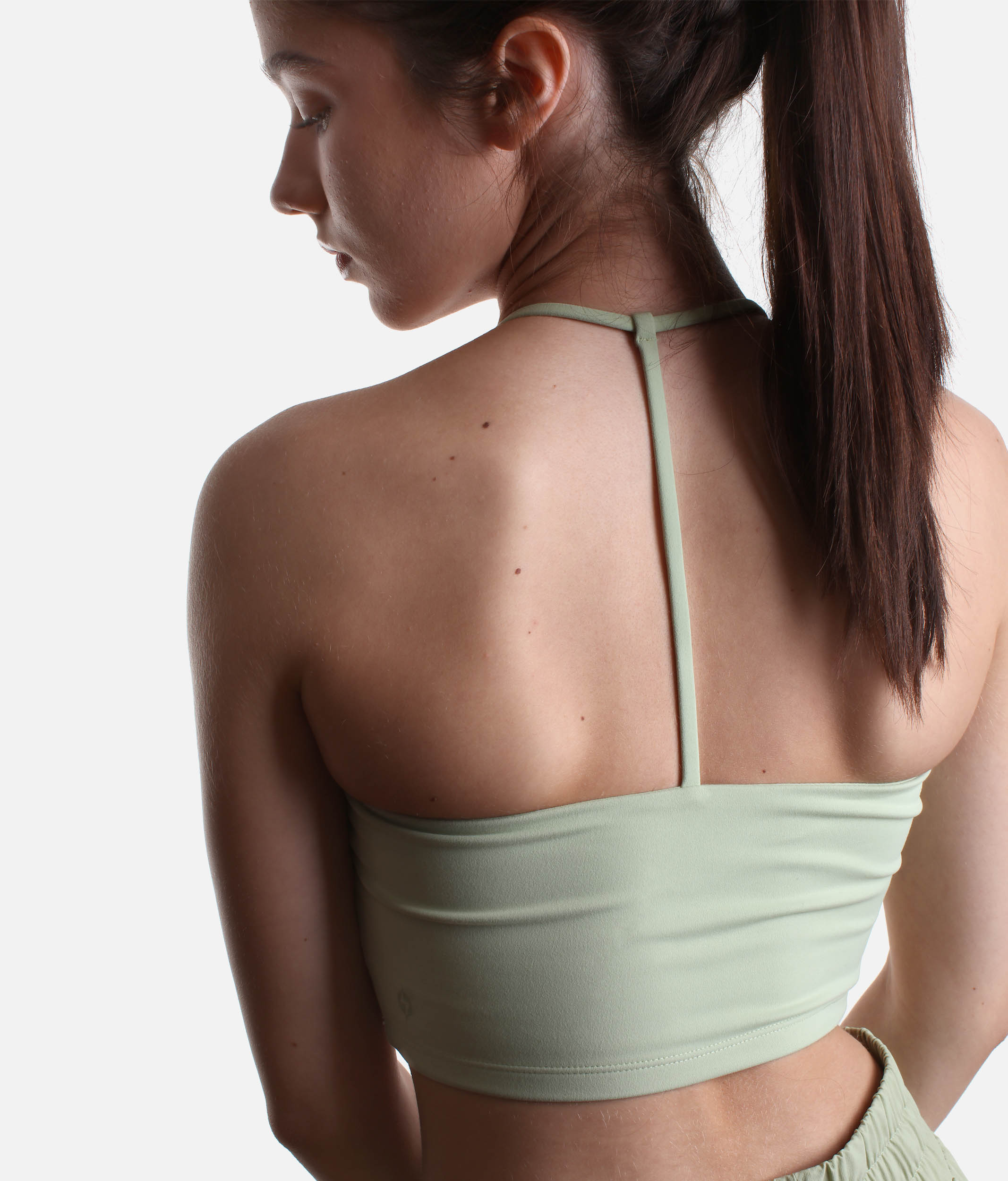 FLEXY CROP TOP in Pistachio - Perfect for Yoga, Dance, and Beyond