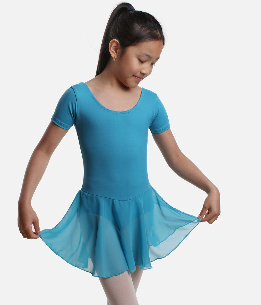 Girls Ballet Dress, Skirted Leotard - RAD Freya