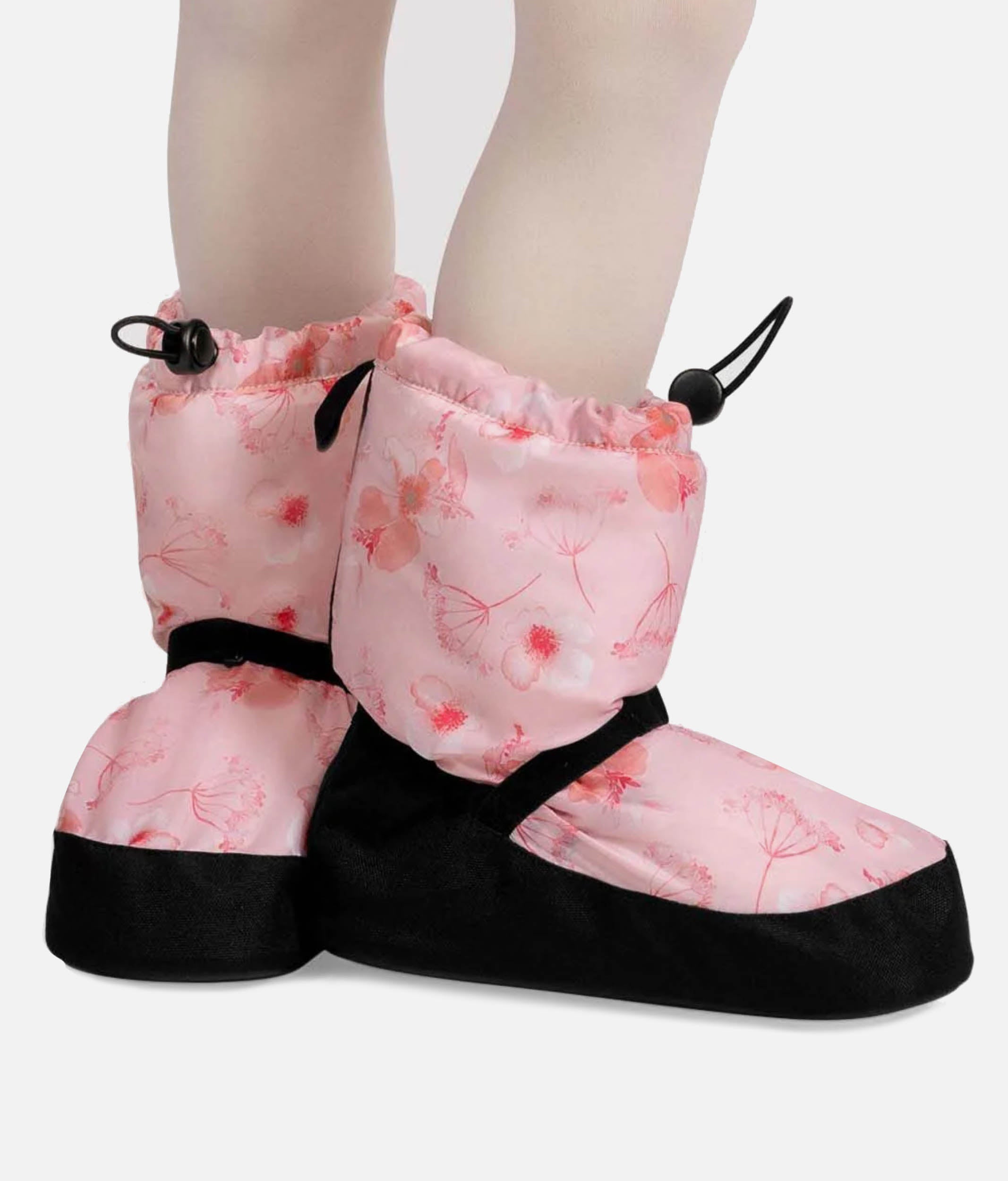 Girls Warm Up Booties, Floral Print - IM009KBP