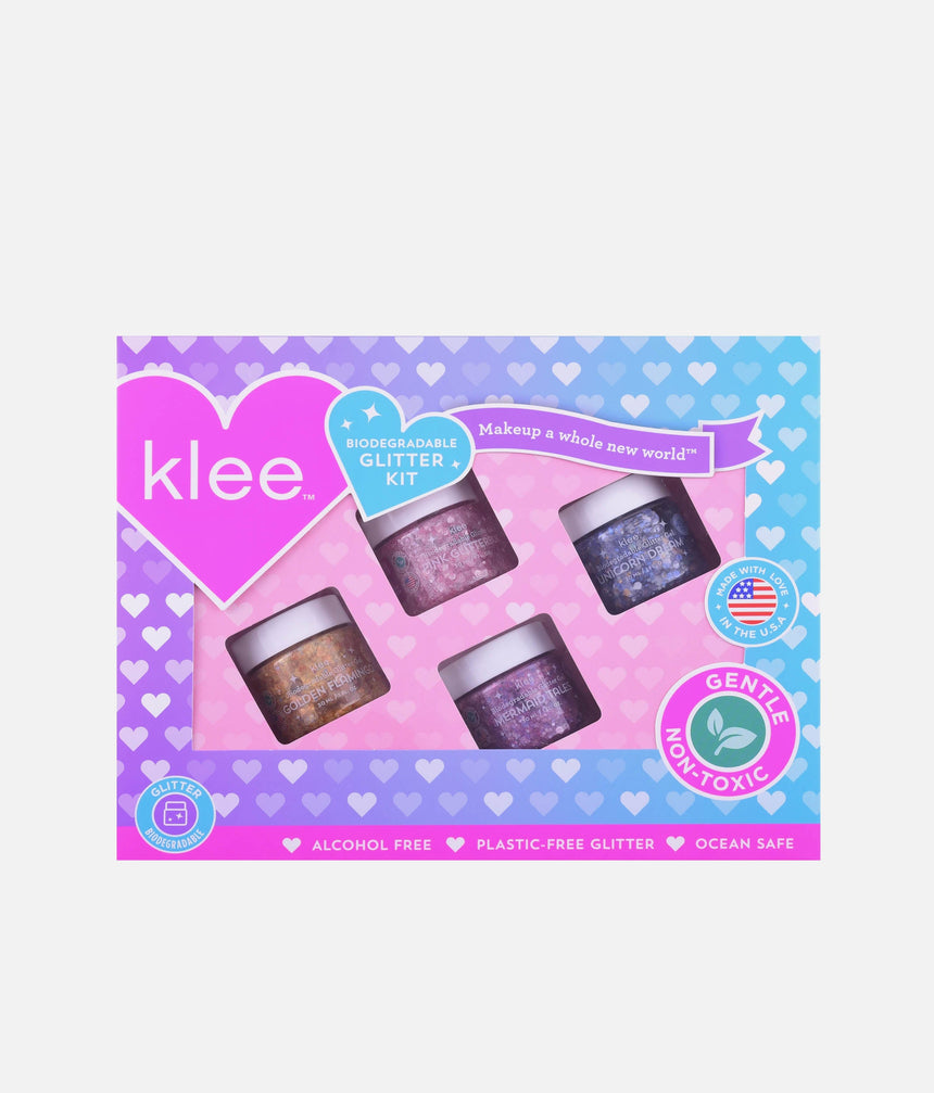 MERMAID PARADISE GLITTER GEL SET - Ocean-Safe, Biodegradable for Hair, Face & Body