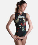 Black Label DARVA Ballet Leotard, Crimson Shadows Print