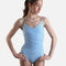 VIOLET Camisole Ballet Leotard, Illusion Mesh Front with Adjustable Straps