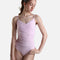 VIOLET Camisole Ballet Leotard, Illusion Mesh Front with Adjustable Straps