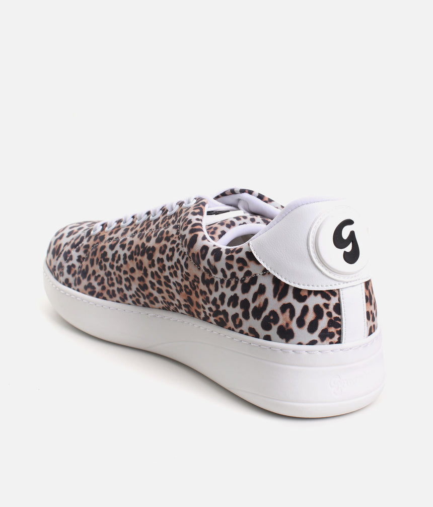 Groovies BALI Dance Sneakers, Leopard Style with Spin Sole