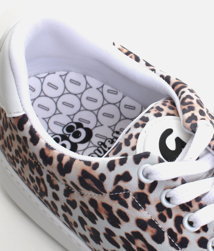 Groovies BALI Dance Sneakers, Leopard Style with Spin Sole