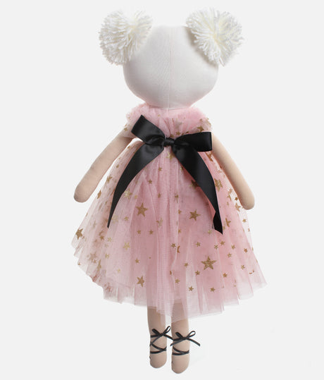 Soft Plush Doll with Gold Star Tulle Dress - HALLE BALLERINA BLONDE