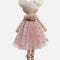 Soft Plush Doll with Gold Star Tulle Dress - HALLE BALLERINA BLONDE
