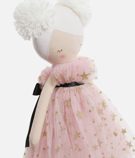 Soft Plush Doll with Gold Star Tulle Dress - HALLE BALLERINA BLONDE