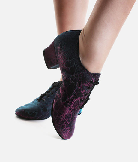 Ultra Flexible Split-Sole Ballroom Dance Shoe - HEATHER BluePink Panther