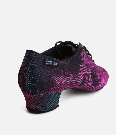 Ultra Flexible Split-Sole Ballroom Dance Shoe - HEATHER BluePink Panther