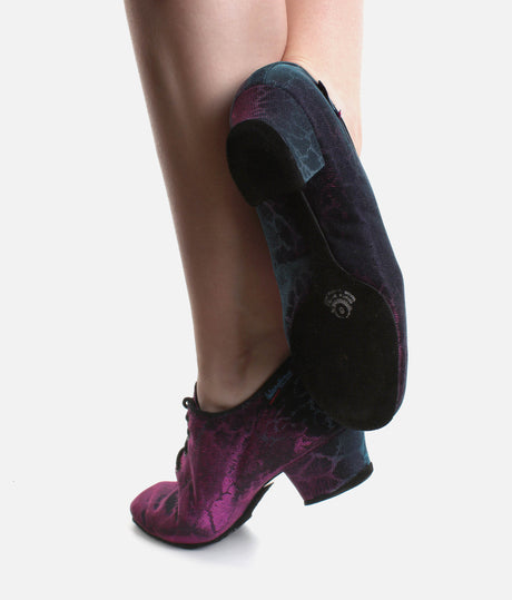 Ultra Flexible Split-Sole Ballroom Dance Shoe - HEATHER BluePink Panther