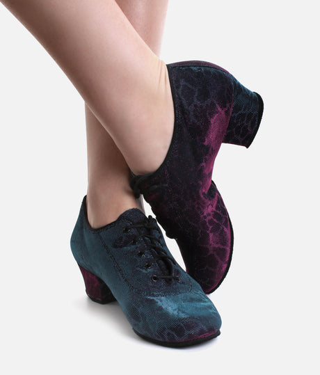 Ultra Flexible Split-Sole Ballroom Dance Shoe - HEATHER BluePink Panther