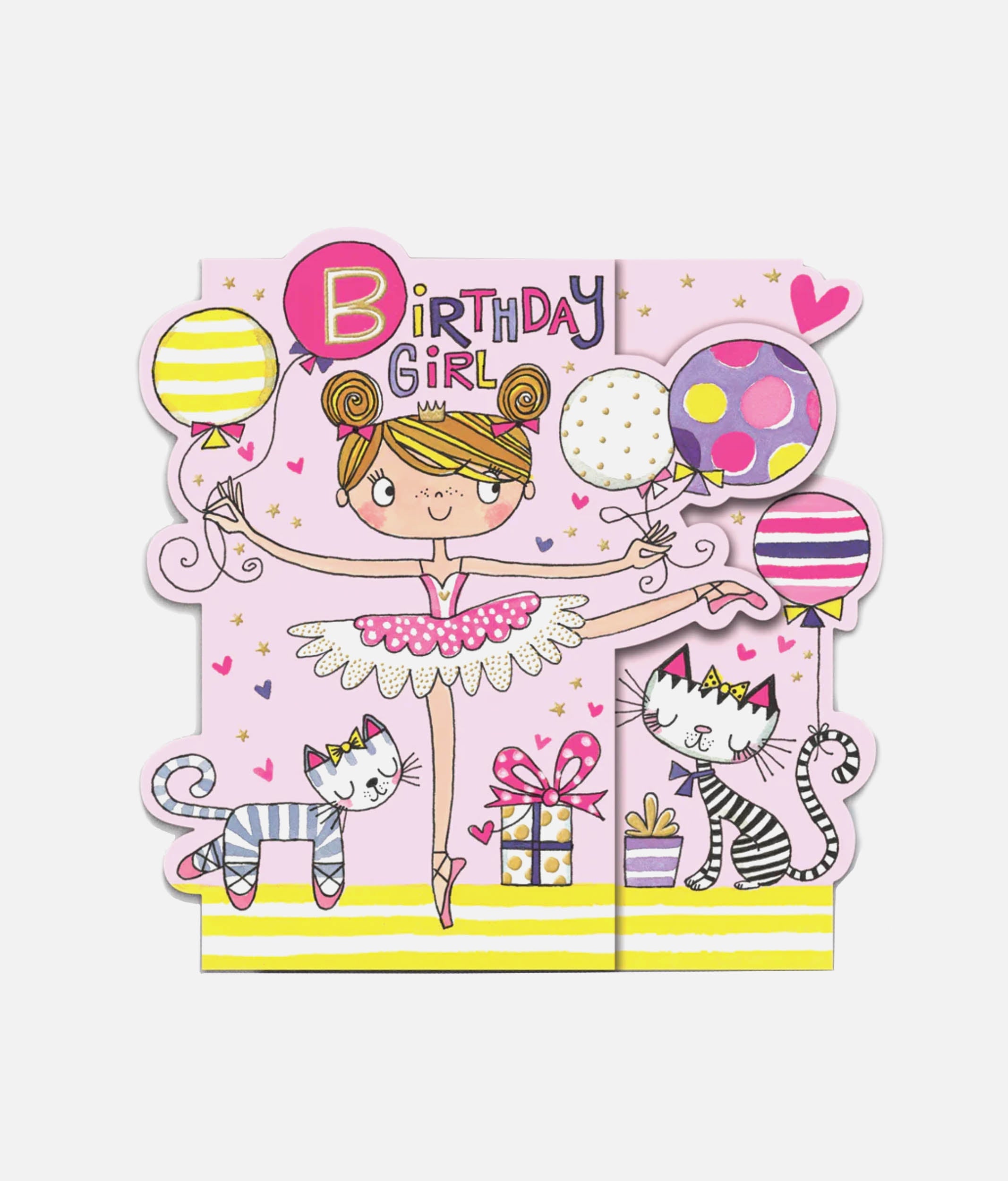 Birthday Card, Birthday Girl Ballerina - HIP02