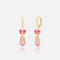 Dangle Earrings, Ballet Shoes Bliss - Huggie Hoop