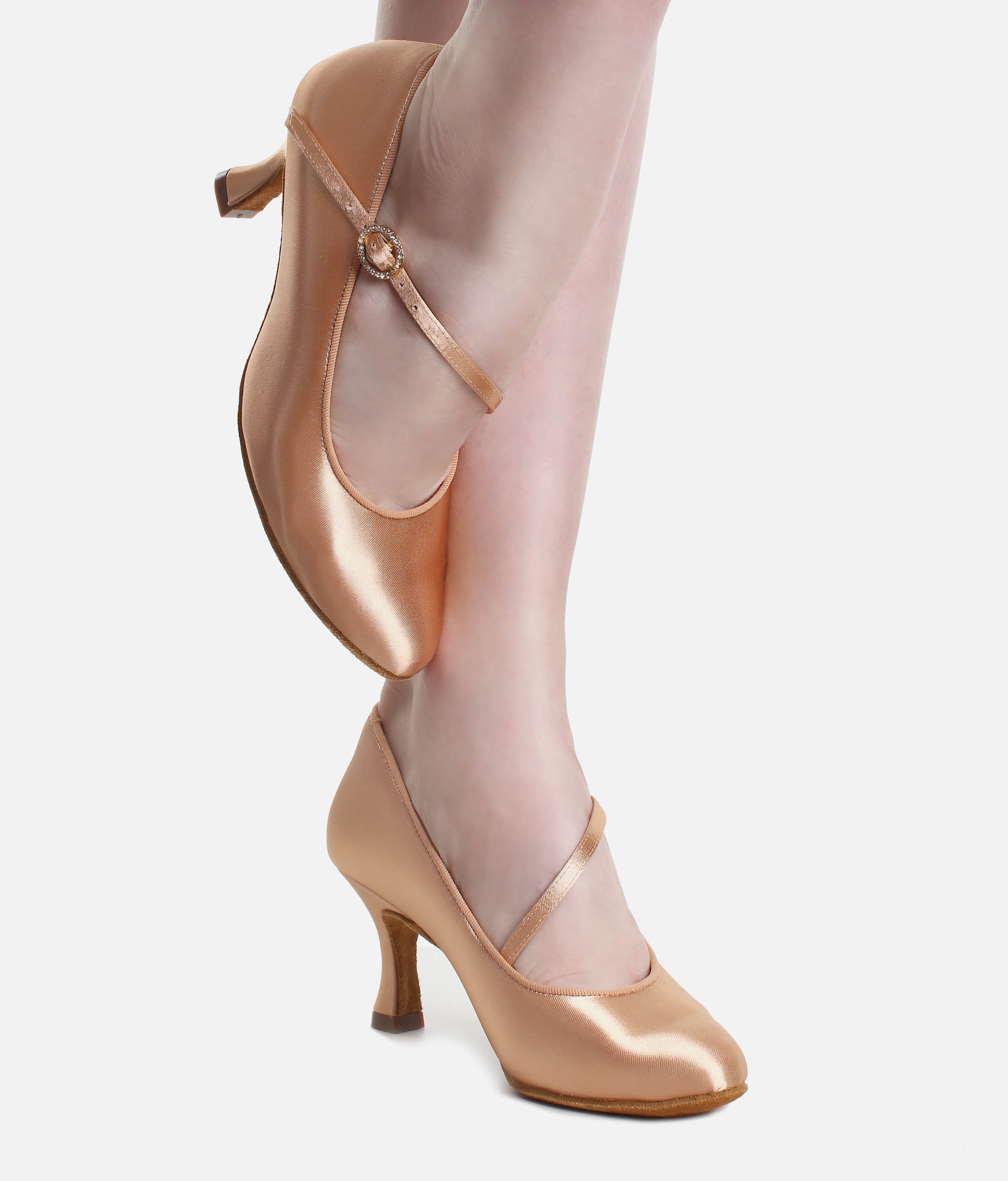 Ladies Ballroom Shoes, Satin Dance Shoes - ICS RT SS