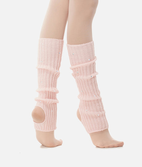 Legwarmers With Rhinestone - 2012Classic Knit Stirrup Legwarmers With Rhinestone - 2012