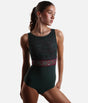 Elegant Lace Dance Leotard with Keyhole Back - IRIS GL BOTTIGLIA
