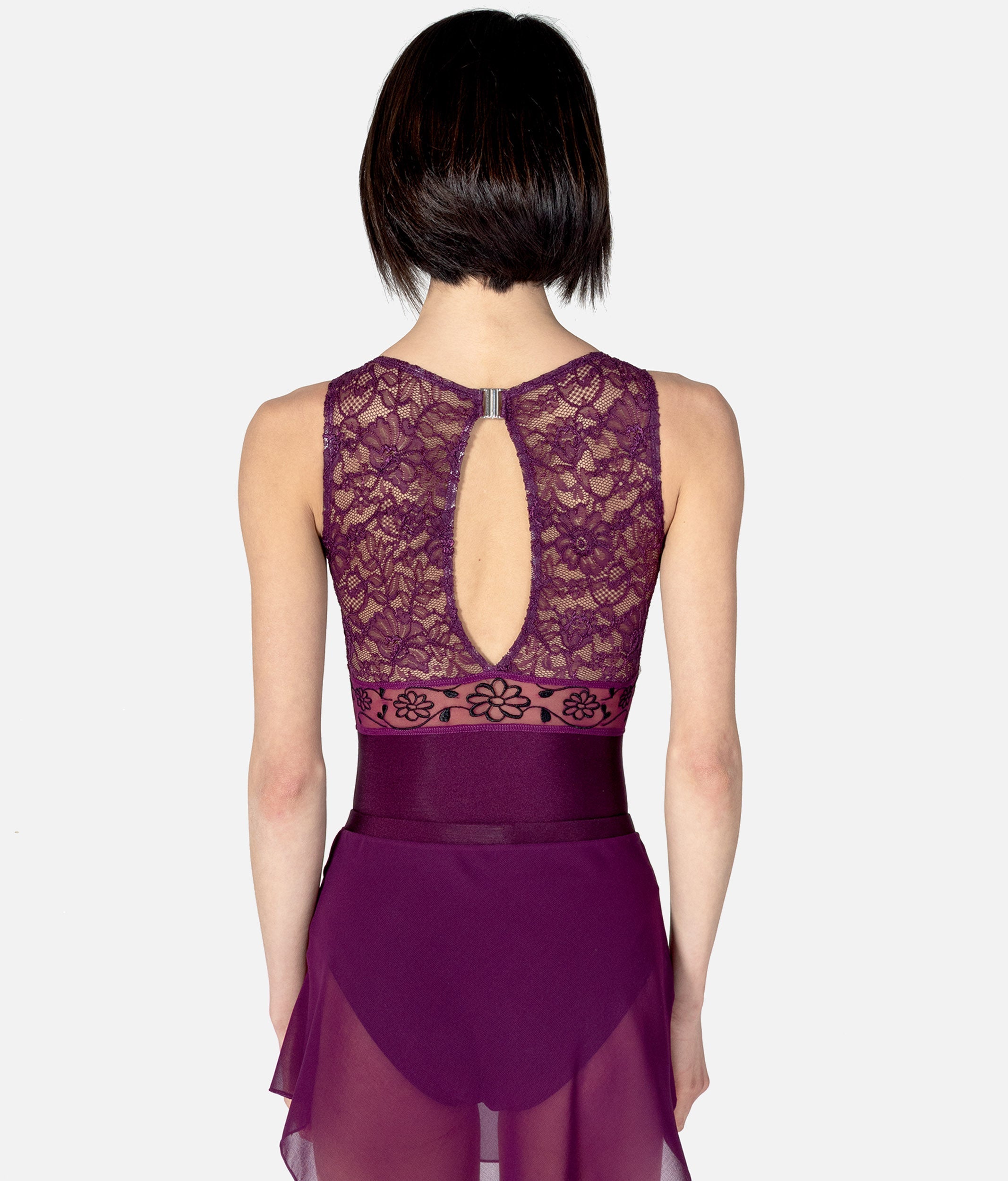 Lace Detailed Tank Leotard - IRIS DI