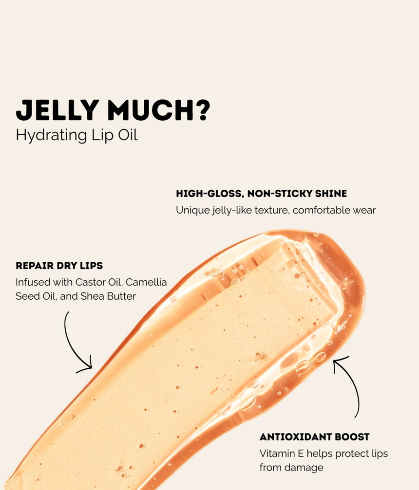 JELLY MUCH? Hydrating LIP OIL with Shea Butter & Aloe Vera