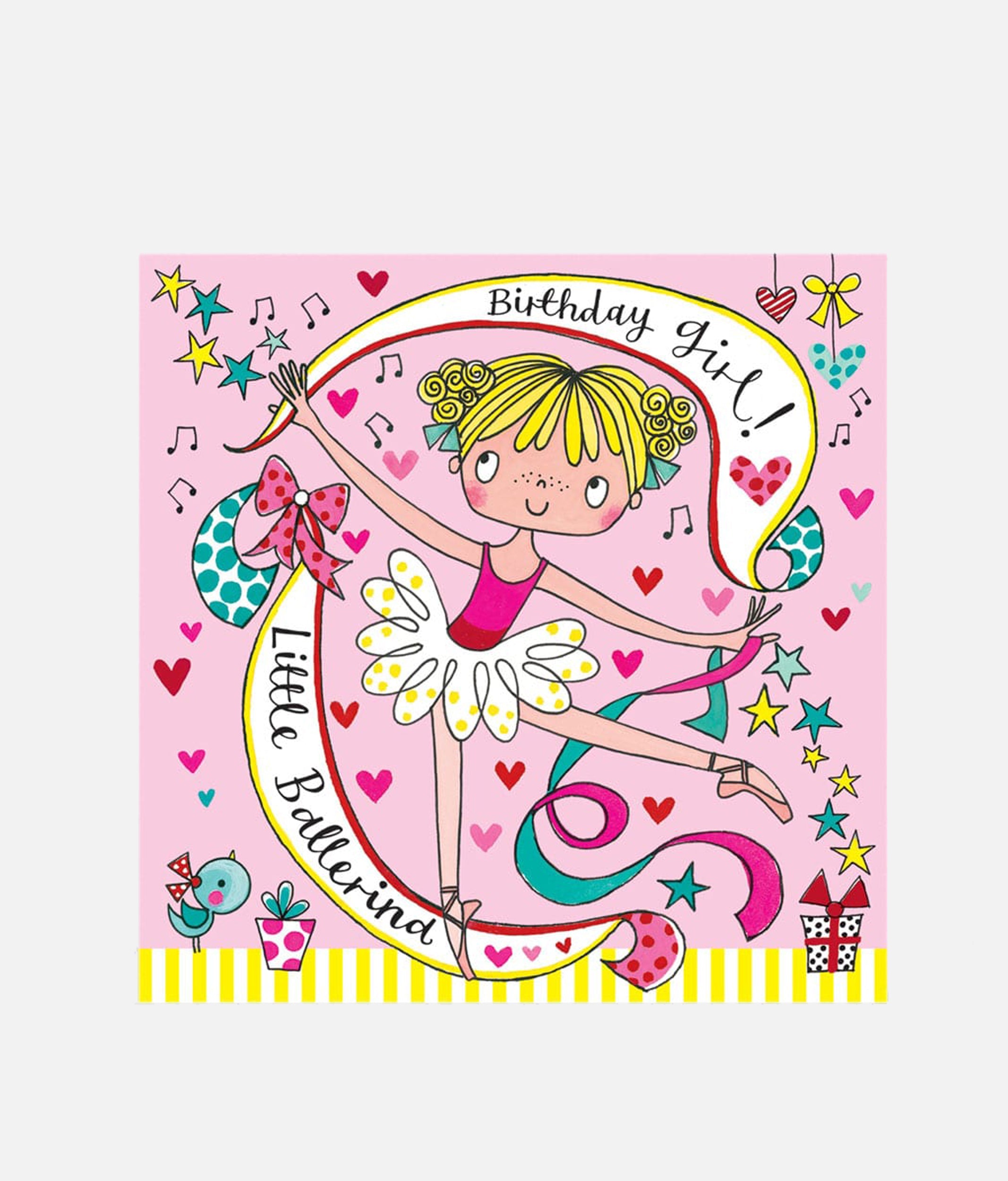 Ballerina Birthday Card, Jigsaw Card - JIG64