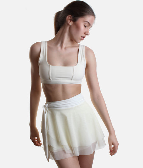 Juliet Wrap Skort – Ballet-Inspired High-Waisted Skirt with Pockets