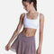 Flowy High-Waisted Skirt with Crisscross Hourglass Waistband - JULIET SKORT