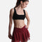 Flowy High-Waisted Skirt with Crisscross Hourglass Waistband - JULIET SKORT