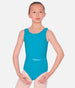 Girl's Sleeveless Scooped Neck, Ballet Leotard With Belt - JUNE