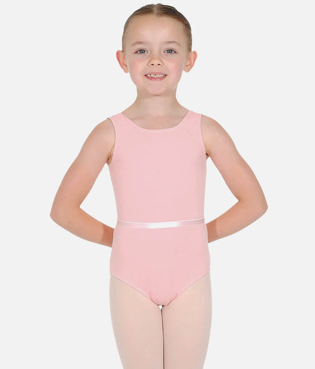 Girls Scooped Neck Ballet Leotard With Belt, RAD Exam Approved - JUNE / AIMIEE