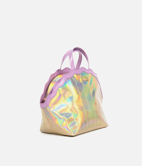Holographic Shell Iridescent Dance & Travel Bag - MERMAID KEEPALL BAG