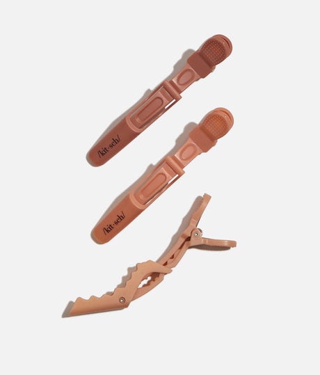 Multicolour No-Slip Crocodile Clips • 3-Piece Hair Sectioning Set