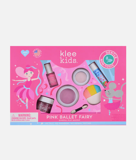 DELUXE PLAY MAKEUP KIT, Pink Ballet Fairy & Garden Pixie Fairy, Safe & Kid-Friendly