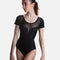 CHRISTINA Leotard, Elegant Cap Sleeve Dancewear with Floral Detail - L20006