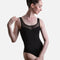 Evelyn Black Tank Leotard with Mesh Back - L50013B