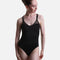 Olivia Black Cross Back Ballet Leotard • Sweetheart Deatil - L70012B