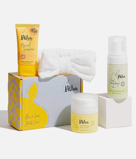 Lav Daily Face Routine for Tweens, 3-Step Skincare Set