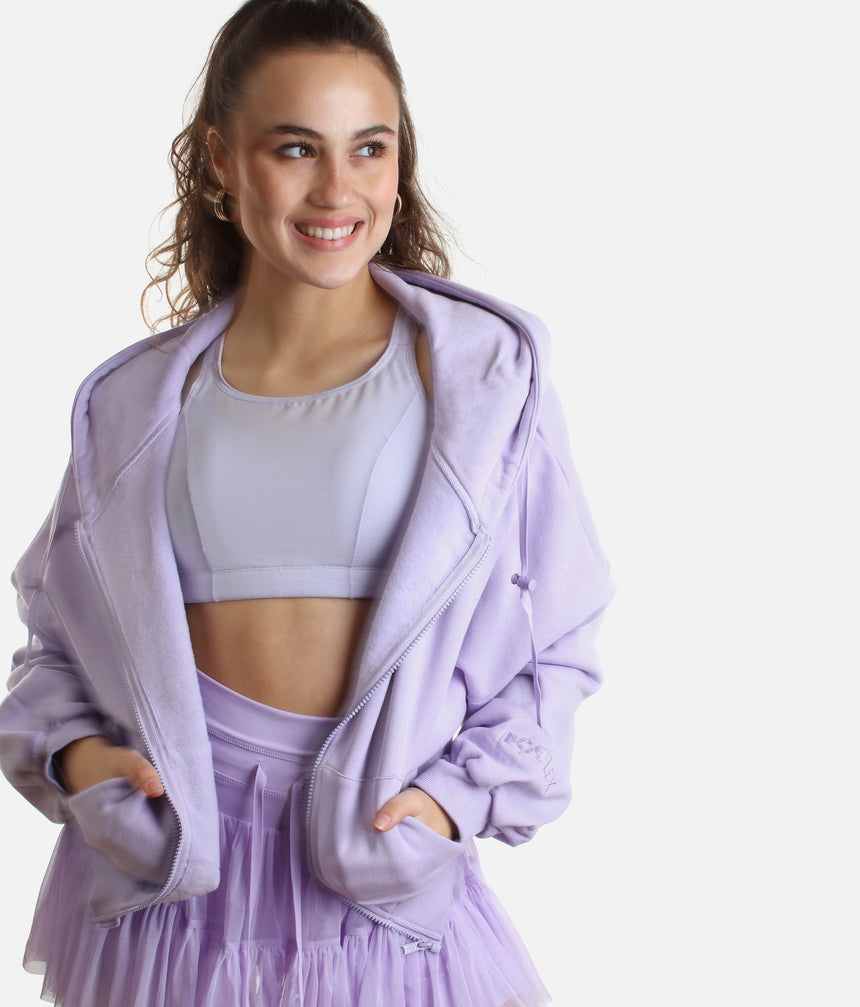 Lavender ZIP CLOUD HOODIE – Cozy Up in Dreamy Pastel Perfection