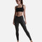 Sculpt Crisscross Hourglass Faux LEATHER LEGGINGS with Pockets