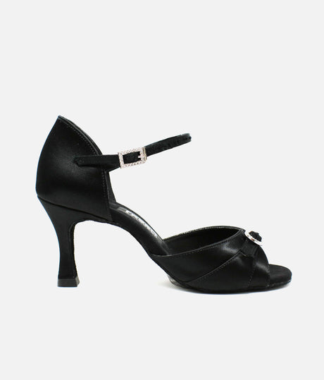 Satin Dance Shoes, Salsa Dance Shoes - Leona