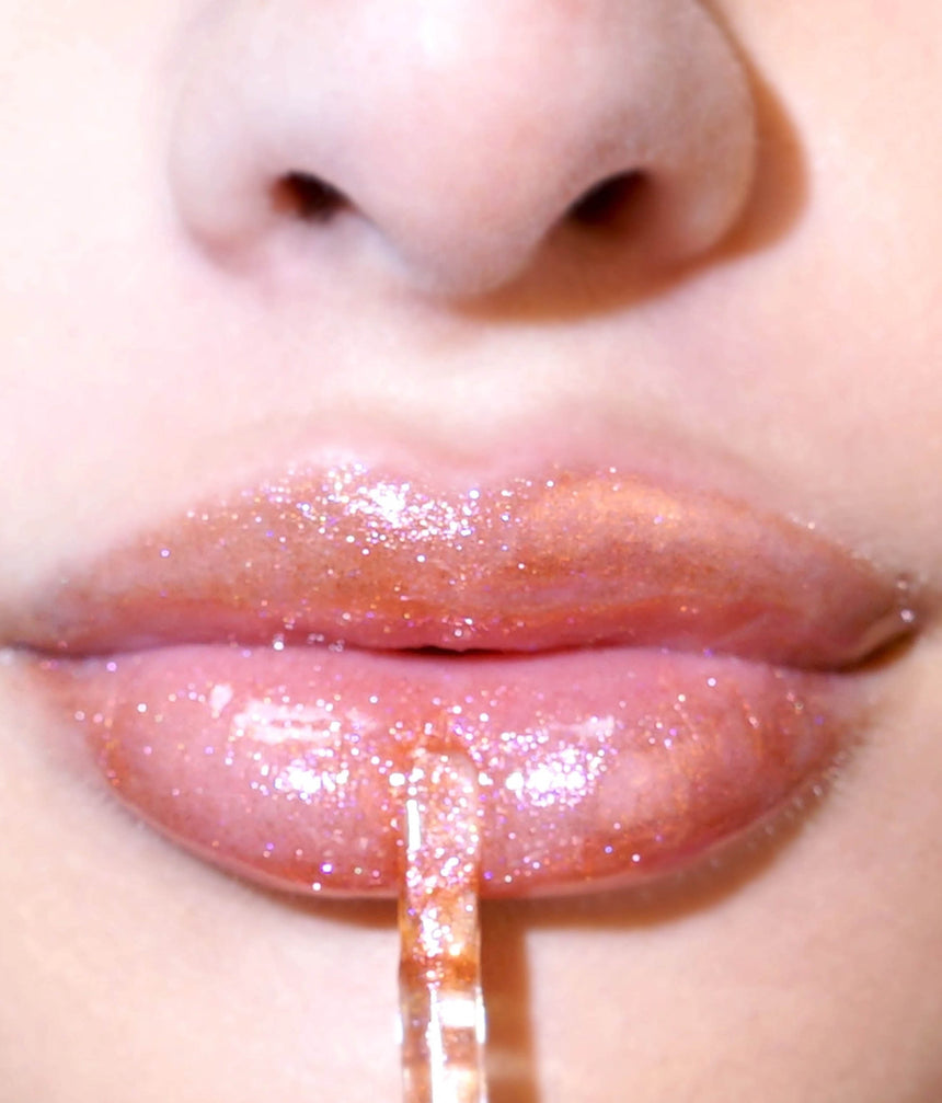 STARCROSSED GLITTER LIP GLOSS for Hydrated, Glossy Lips - CHAMPAGNE KISS