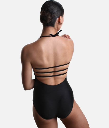 Halter Style Leotard, Elegant Open-Back Adult Dancewear - LS43