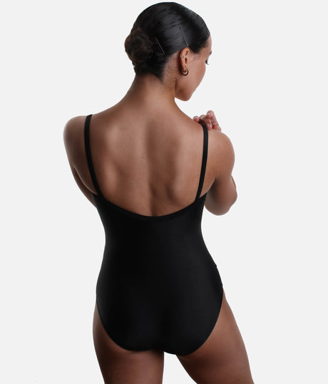 Classic Camisole Dance Leotard with Tulle Waist Detail - LS48